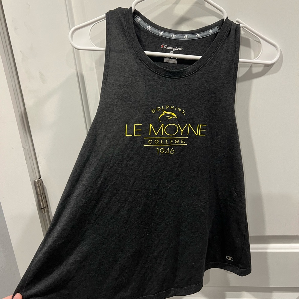 Champion Dark Gray Le Moyne College Tank Top